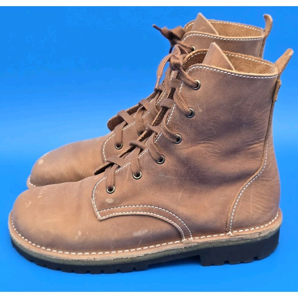 Conker Derby Boots Oak Brown Men's 10 Wide Barefoot Like Gaucho/Ninja/Origo